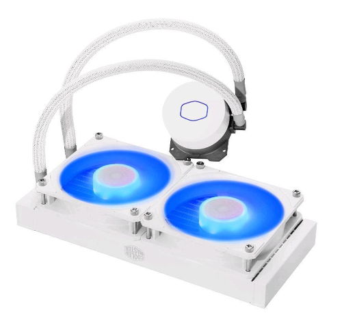 COOLER MASTER MASTERLIQUID ML240L DISSIPATORE A LIQUIDO V2 RGB PER CPU INTEL 1151/1200/2066 AMD AM4/AM3 COLORE BIANCO